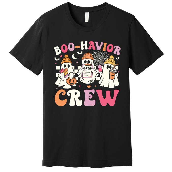 Retro Boohavior Crew Behavior Analyst Halloween Aba Rbt Premium T-Shirt