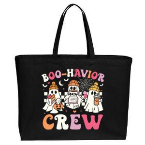 Retro Boohavior Crew Behavior Analyst Halloween Aba Rbt Cotton Canvas Jumbo Tote