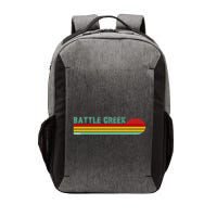 Retro Battle Creek Michigan Vector Backpack