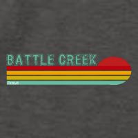 Retro Battle Creek Michigan Vector Backpack