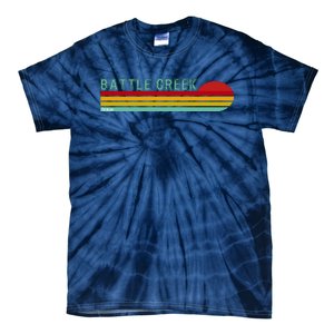 Retro Battle Creek Michigan Tie-Dye T-Shirt