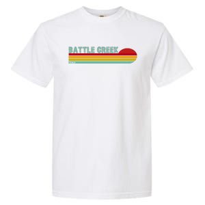 Retro Battle Creek Michigan Garment-Dyed Heavyweight T-Shirt