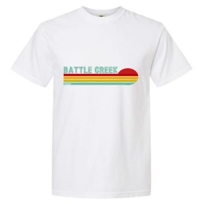 Retro Battle Creek Michigan Garment-Dyed Heavyweight T-Shirt