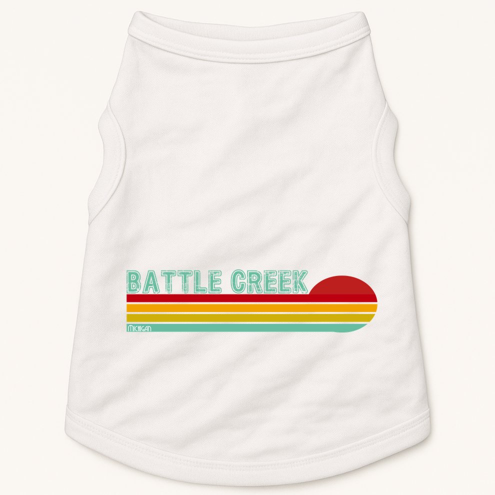 Retro Battle Creek Michigan Doggie Tank