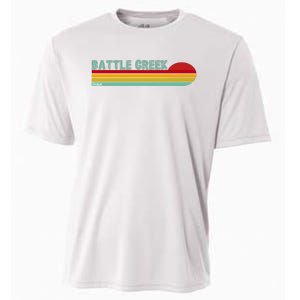 Retro Battle Creek Michigan Cooling Performance Crew T-Shirt