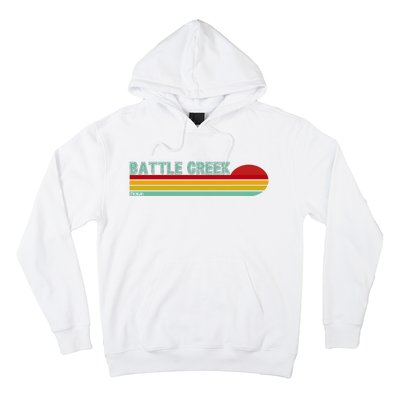 Retro Battle Creek Michigan Hoodie