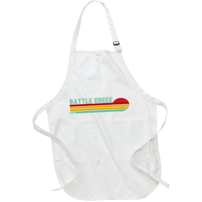 Retro Battle Creek Michigan Apron