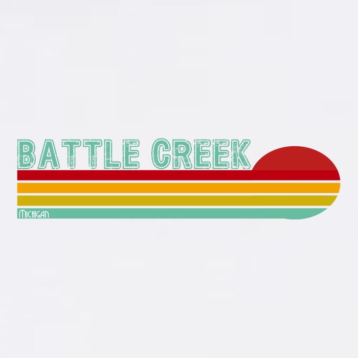 Retro Battle Creek Michigan Apron
