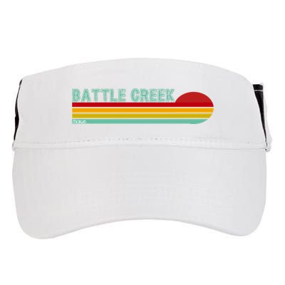 Retro Battle Creek Michigan Adult Drive Performance Visor