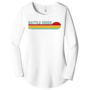 Retro Battle Creek Michigan Women's Perfect Tri Tunic Long Sleeve Shirt