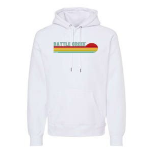 Retro Battle Creek Michigan Premium Hoodie