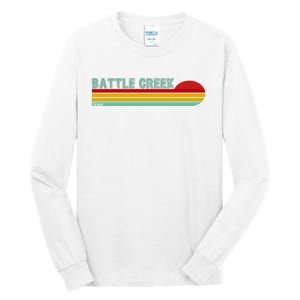 Retro Battle Creek Michigan Tall Long Sleeve T-Shirt