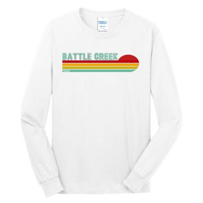 Retro Battle Creek Michigan Tall Long Sleeve T-Shirt