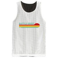 Retro Battle Creek Michigan Mesh Reversible Basketball Jersey Tank