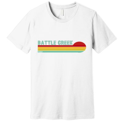 Retro Battle Creek Michigan Premium T-Shirt