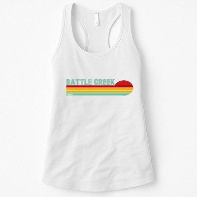 Retro Battle Creek Michigan Womens Tank Top