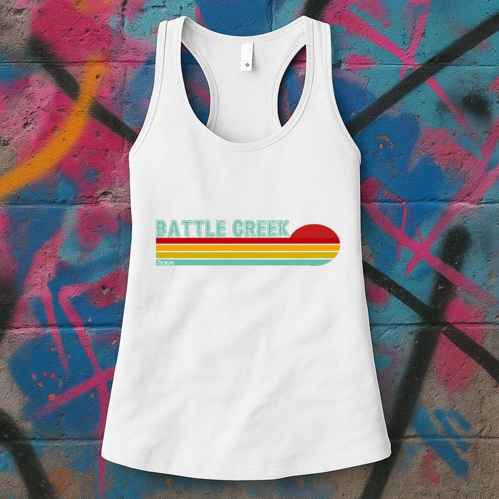 Retro Battle Creek Michigan Womens Tank Top