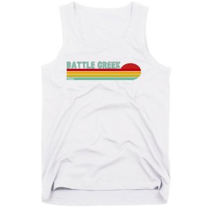 Retro Battle Creek Michigan Tank Top