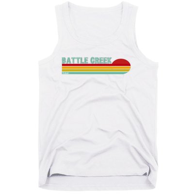 Retro Battle Creek Michigan Tank Top