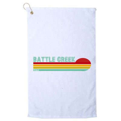 Retro Battle Creek Michigan Golf Towel
