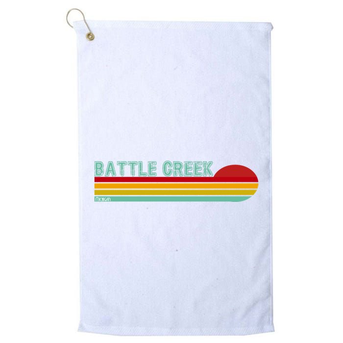 Retro Battle Creek Michigan Golf Towel