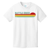 Retro Battle Creek Michigan Kids T-Shirt