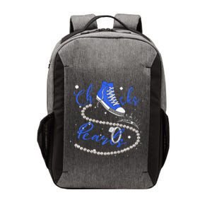 Royal Blue Chucks And Pearls Premium Vector Backpack