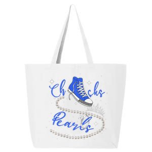 Royal Blue Chucks And Pearls Premium 25L Jumbo Tote