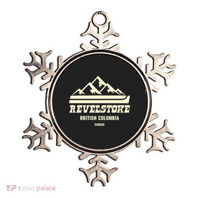 Revelstoke British Columbia Ski Logo Metallic Star Ornament