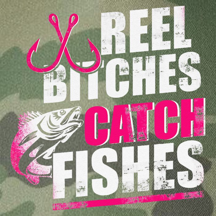Reel Bitches Catch Fishes Funny Fishing Legacy Tie Dye Trucker Hat