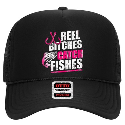 Reel Bitches Catch Fishes Funny Fishing Trucker Hat