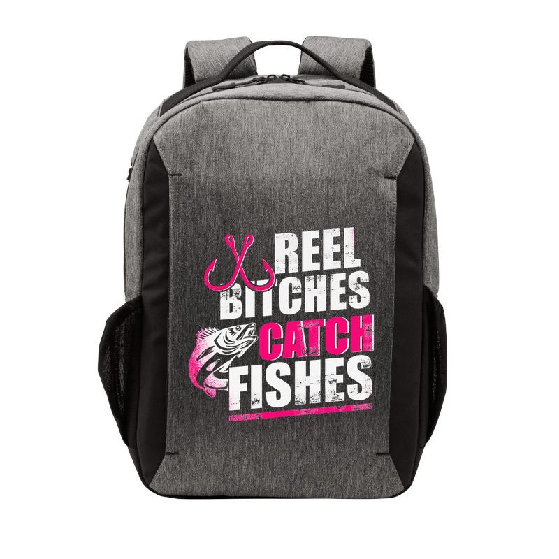 Reel Bitches Catch Fishes Funny Fishing Vector Backpack