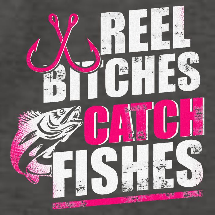 Reel Bitches Catch Fishes Funny Fishing Vector Backpack
