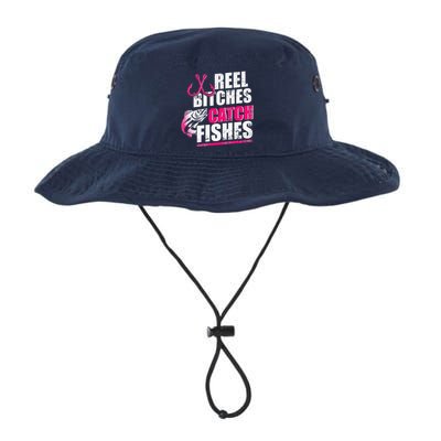 Reel Bitches Catch Fishes Funny Fishing Bucket Hat