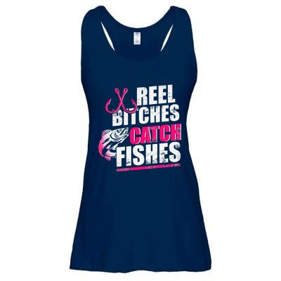 Reel Bitches Catch Fishes Funny Fishing Ladies Essential Flowy Tank