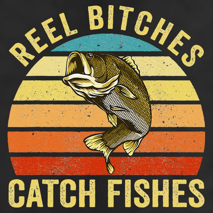 Reel Bitches Catch Fishes Funny Fishing Fisherman Vintage Hat