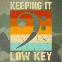 Retro Bass Clef Music Keeping It Low Key Musician Humor Legacy Tie Dye Trucker Hat