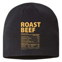 Roast Beef Costume Funny Thanksgiving Food Nutrition Facts Sustainable Beanie