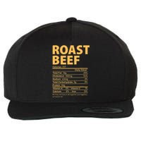 Roast Beef Costume Funny Thanksgiving Food Nutrition Facts Wool Snapback Cap