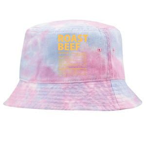 Roast Beef Costume Funny Thanksgiving Food Nutrition Facts Tie-Dyed Bucket Hat