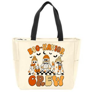 Retro Boohavior Crew Behavior Analyst Halloween Aba Rbt Zip Tote Bag