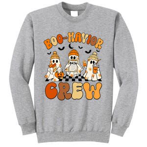 Retro Boohavior Crew Behavior Analyst Halloween Aba Rbt Tall Sweatshirt