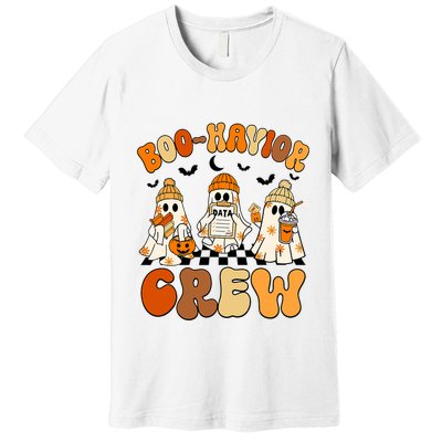 Retro Boohavior Crew Behavior Analyst Halloween Aba Rbt Premium T-Shirt