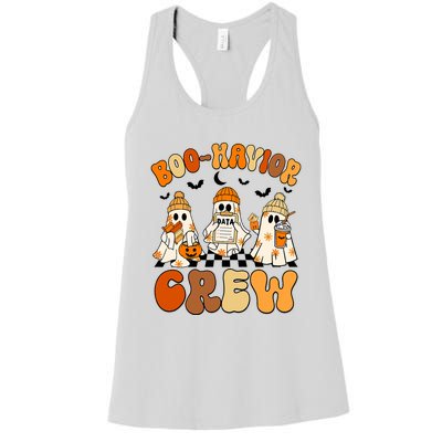 Retro Boohavior Crew Behavior Analyst Halloween Aba Rbt Women's Racerback Tank