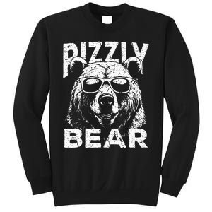 Rizzly Bear Cool Bear Wearing Sunglasses Rizz Sweatshirt