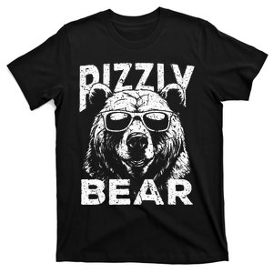 Rizzly Bear Cool Bear Wearing Sunglasses Rizz T-Shirt