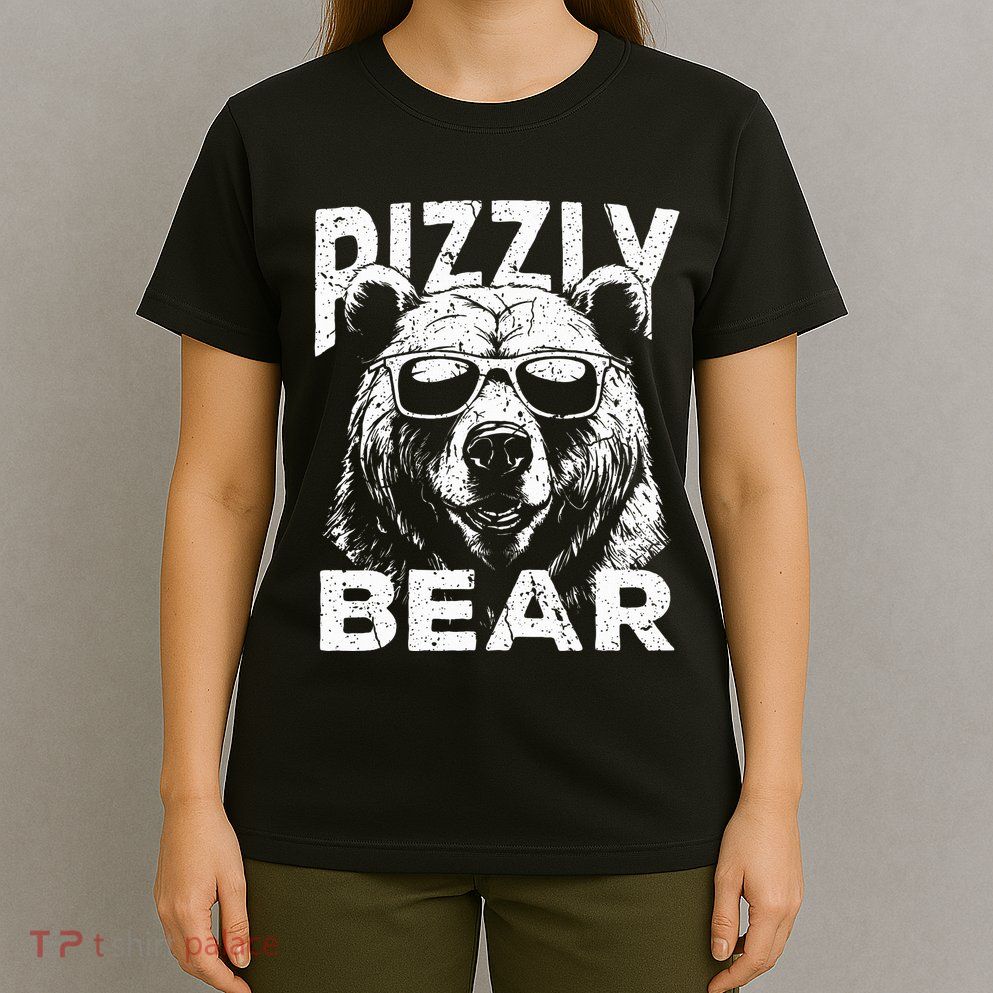 Rizzly Bear Cool Bear Wearing Sunglasses Rizz T-Shirt
