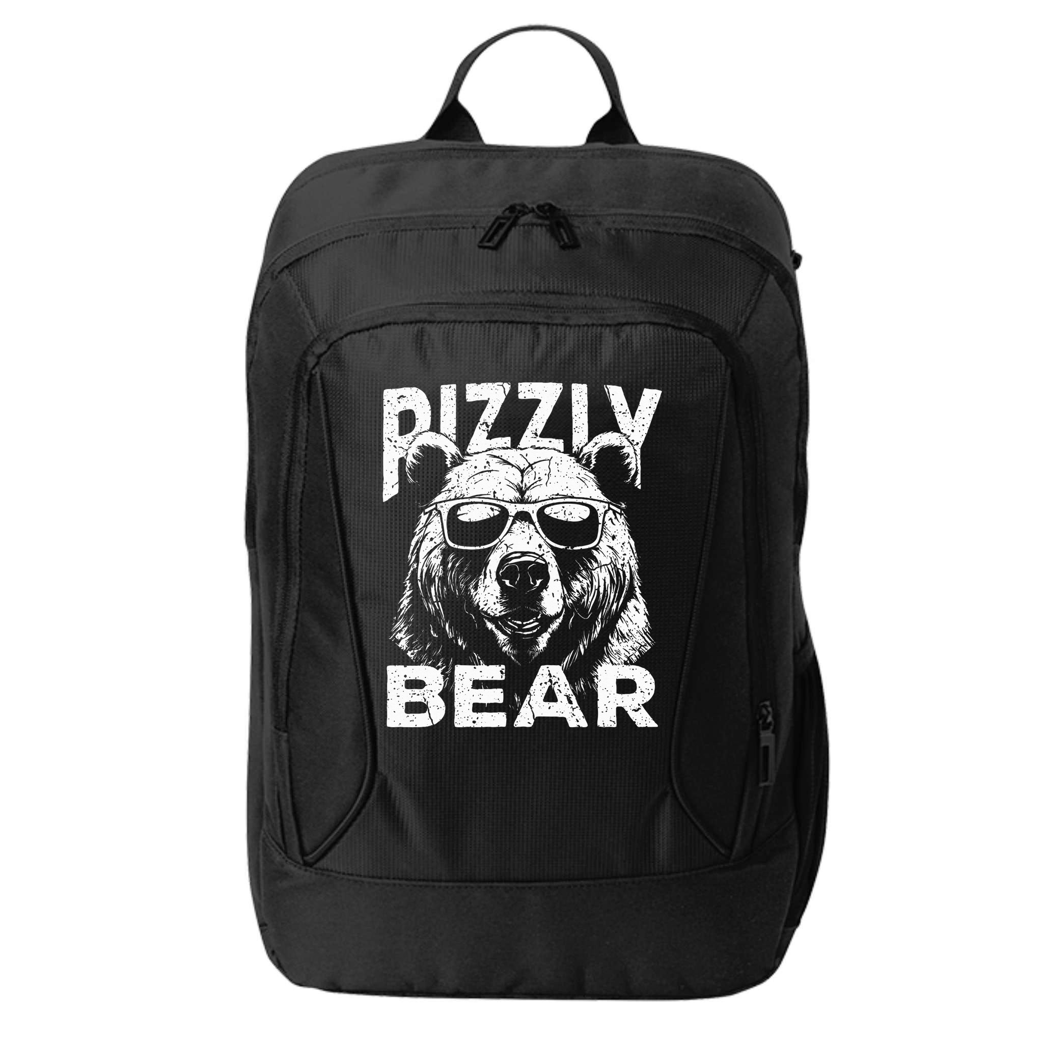 Rizzly Bear Cool Bear Wearing Sunglasses Rizz City Backpack