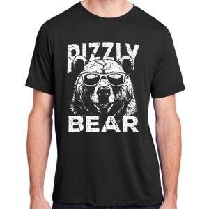 Rizzly Bear Cool Bear Wearing Sunglasses Rizz Adult ChromaSoft Performance T-Shirt