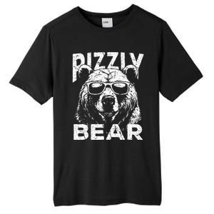 Rizzly Bear Cool Bear Wearing Sunglasses Rizz Tall Fusion ChromaSoft Performance T-Shirt